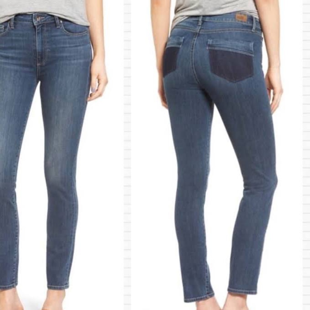 Paige River Izzy cropped ankle jeans 27”